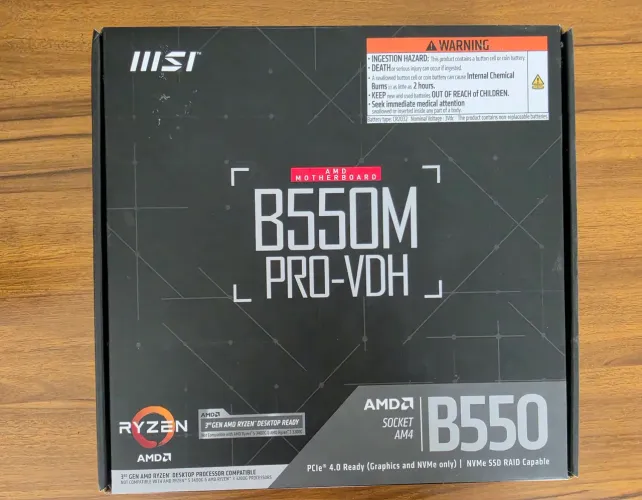 Placa mãe MSI B550m PRO-VDH AM4