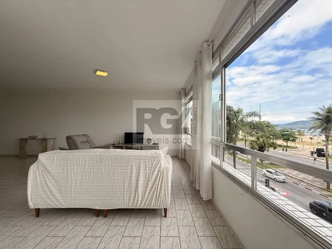 Apartamento com 3 dormitórios para alugar, 175 m² por R$ 9.000,00/mês - Gonzaga - Santos/S