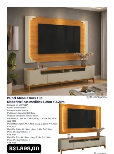 Painel Moon + Rack Flip