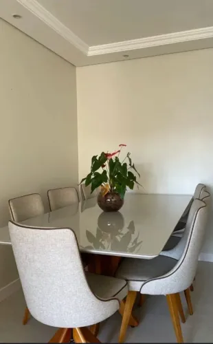 Mesa de jantar alto padrão 8 lugares