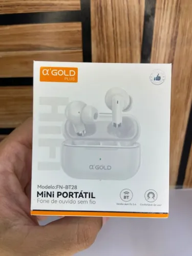 Fone de Ouvido Bluetooth FN-BT28 Wireless A?Gold Plus