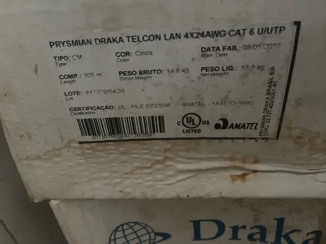 Cabos Cat 6 Cat 5e Leia o descritivo