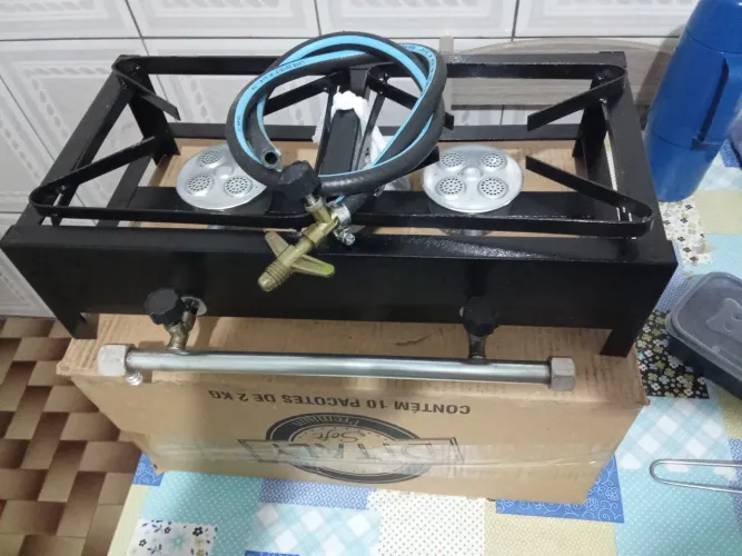 Fogão de carreteiro novo na caixa