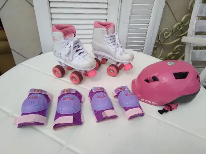 Patins Roller Derby Infantil Roller Star 350 (30) 20cm Palmilha