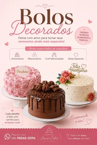Bolos decorados para sua festa