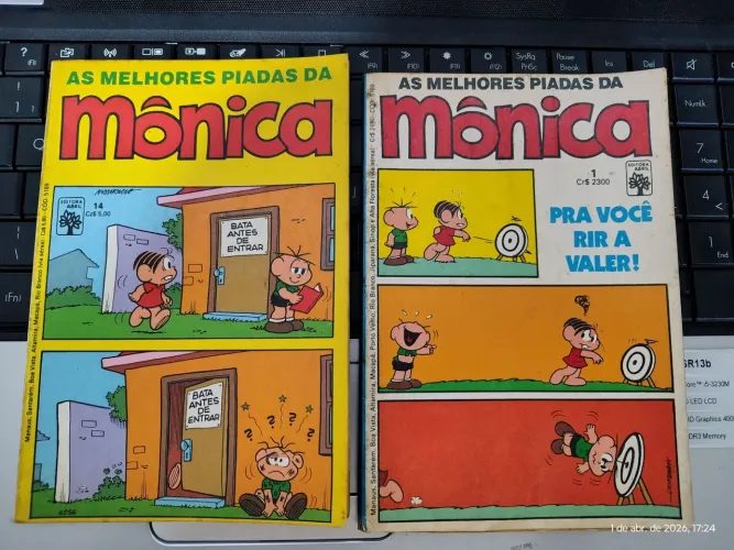 Lote com 10 Gibizinho As Melhores Piadas, Turma da Mônica, editora Abril