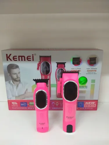 Máquina de corta cabelo kemei 2 em 1
