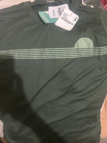 camiseta esportiva oxer verde musgo, Nova. 