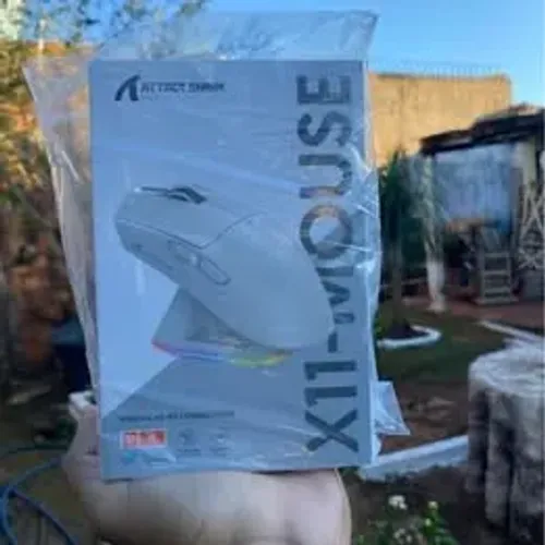 Mouse Gamer Attack Shark X11 + Dock de Carregamento | Novo Lacrado