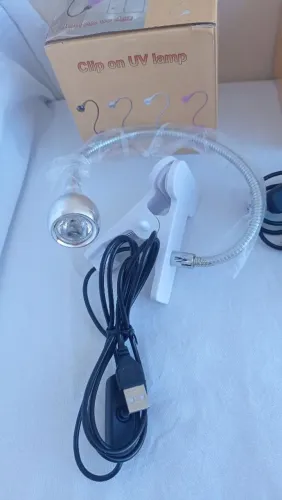 Cabine mini luz violeta flexível na cor cinza 