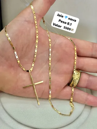 Corrente de ouro 18k 8.1g Nova | Certificado de garantia | Loja física