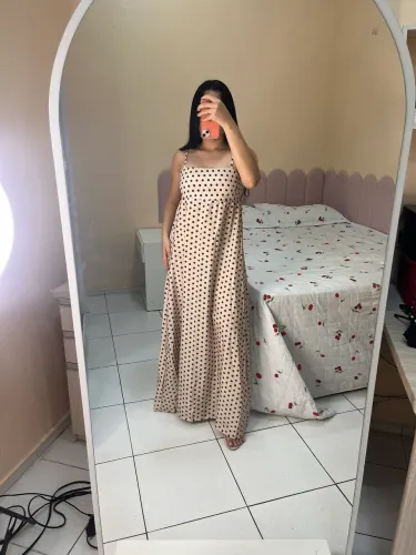 vestido poá