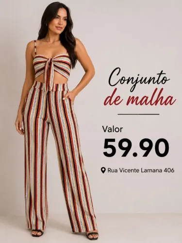 Conjunto feminino tamanho M novo