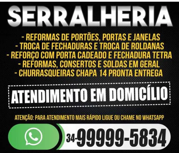 Serralheiro disponível (Uberlândia )