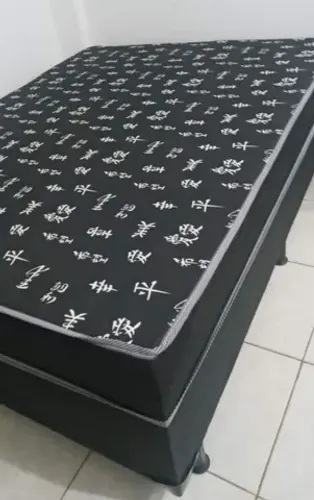 Cama box casal direto da fábrica com 5 cm de espuma ortopédica