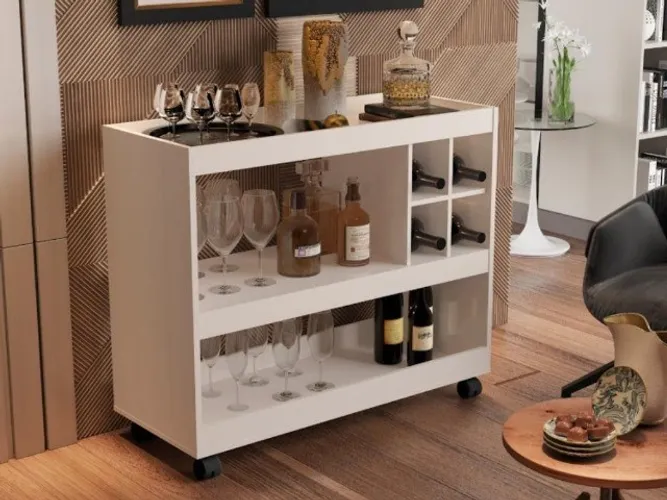 Aparador Bar JB 4050 luxo Até 12x - Frete Grátis 