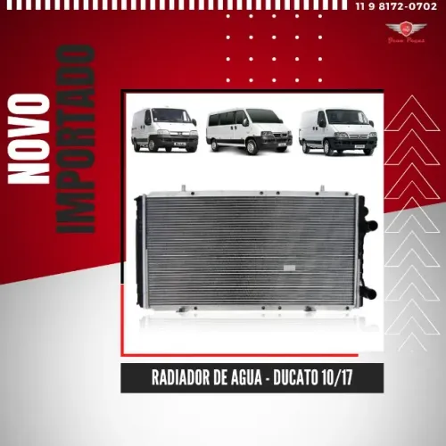 radiador de agua - ducato 2010 a 2017