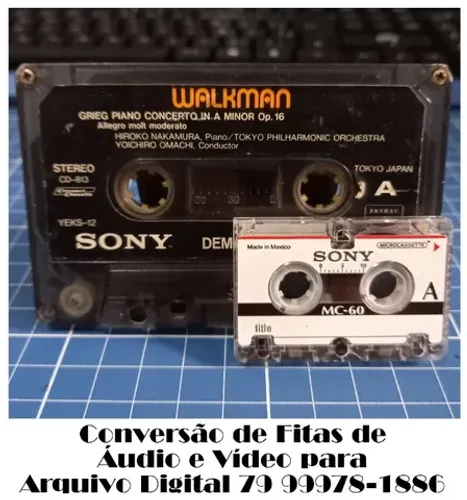 Fita Cassette, K7 e Microcassette para MP3