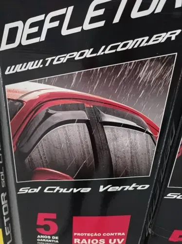 Calha de chuva TG-POLI p/Kwid ano 17/22 4 portas nova instalada