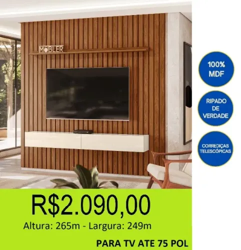Painel ripado de qualidade 