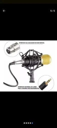 Microfone Condensador BM 800 Para Gravação KTV Cantar Karaoke Radio Broadcasting