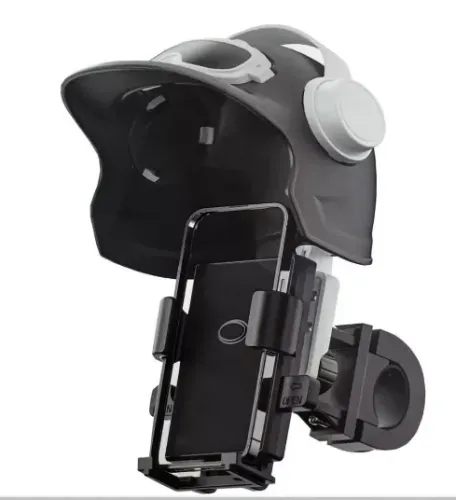 Suporte De Celular Capacete  P/ Moto Uber Bike Bicicleta Proteção Luz Solar Ajustável z879