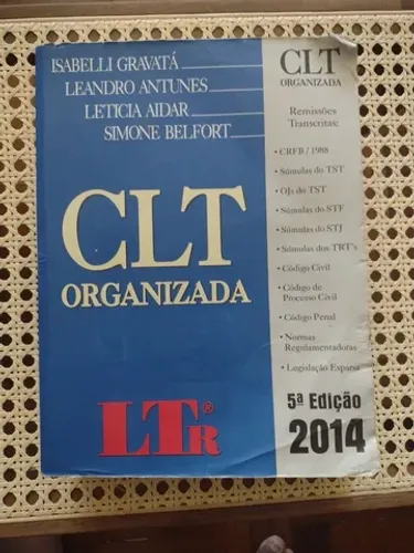 Livro CLT Organizada 5ª Edição 2014