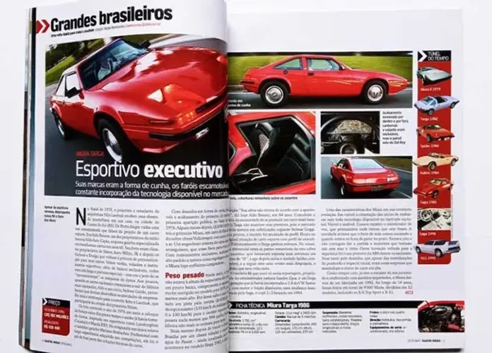 Revistas Quatro Rodas - Miura Targa, MTS, Kabrio ou X11