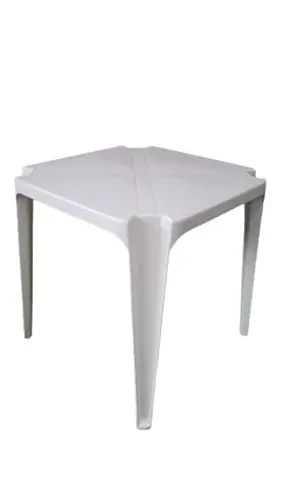 Mesa Plástica Branca 70x70 - Promoção