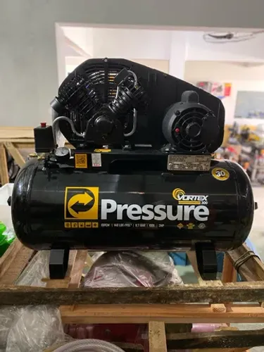 Compressor de Ar 100L 2HP Mono 140 Libras 10pes Profissional - Pressure (Loja)
