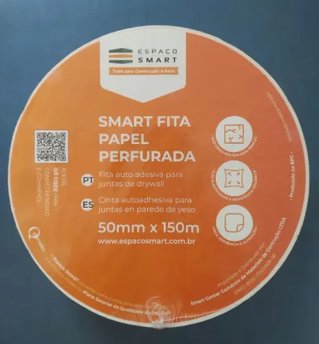 Fita para Juntas de Drywall 50mm x 150m - Espaço Smart