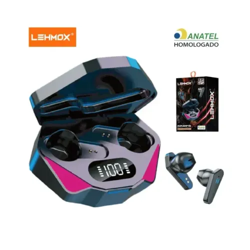 Fone De Ouvido Bluetooth 5.3 Gamer Tws Lehmox - Lef-gm12