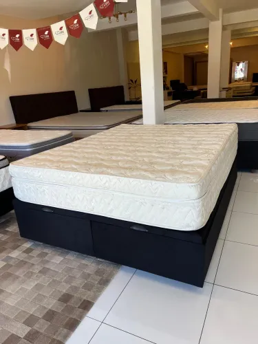 Cama BAÚ QUEEN SIZE MAXFLEX - Entregamos! 