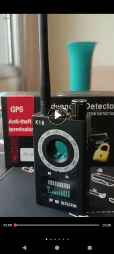 Detector de Câmeras Ocultas e GPS FY-990 K18s Anti-Spy