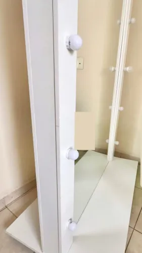 Espelho camarim com Iluminação LED para provador blogueira
