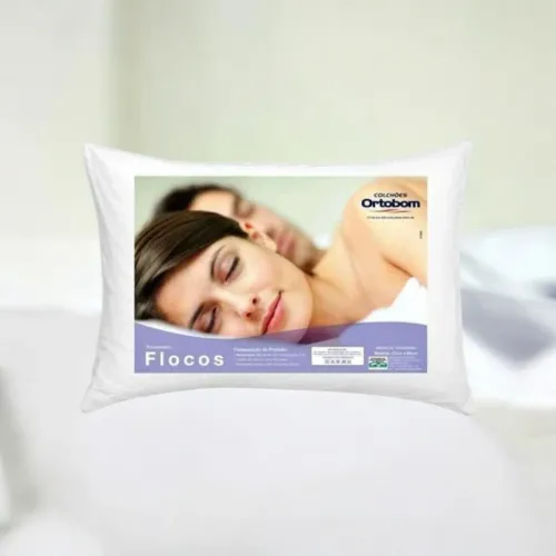 Travesseiro Ortobom Flocos - Novo