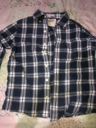 Camisa Abercrombie & Fitch Azul - Tamanho P