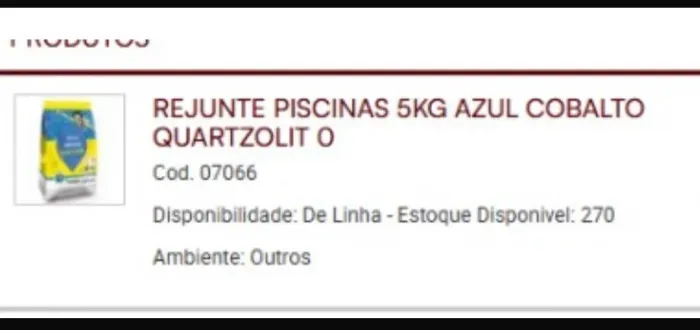 Rejunte azul cobalto para piscina Quartzolit - 5kg