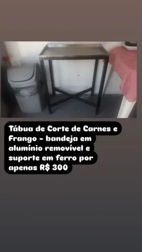 Tábua de Corte de Carnes e Frango com Bandeja Removível