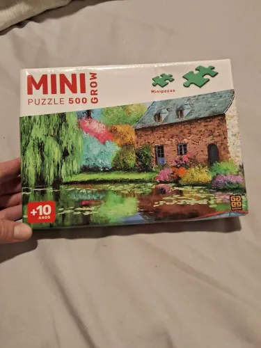 Casa no lago, quebra cabecas MINI 500 peças