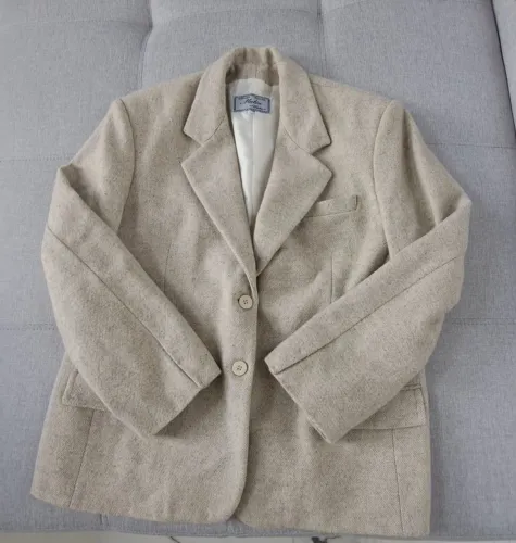 Blazer Feminino em Lã Batida