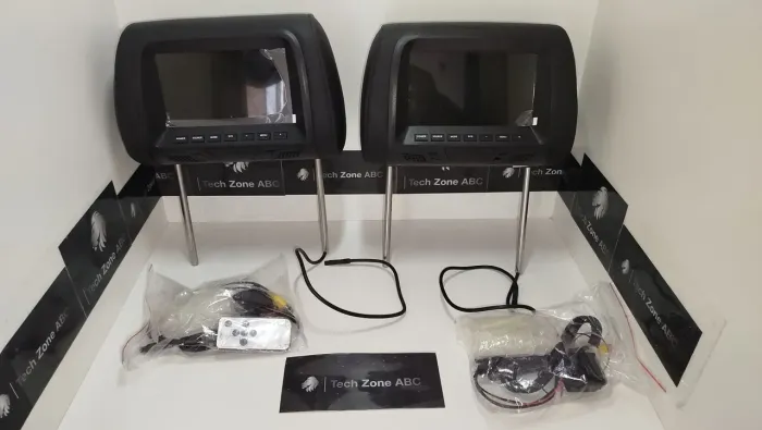 Encosto de cabeça com tela 7 pol