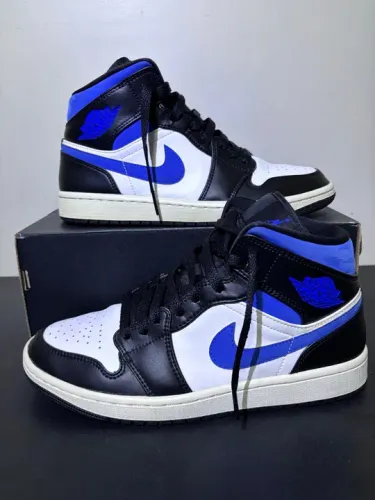Tênis Air Jordan 1 Mid Racer Blue Original tam: 40.5