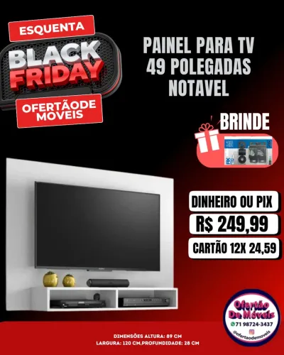 Painel tv Branco Promocional