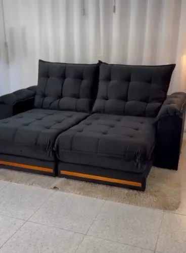 Sofá Retrátil preto