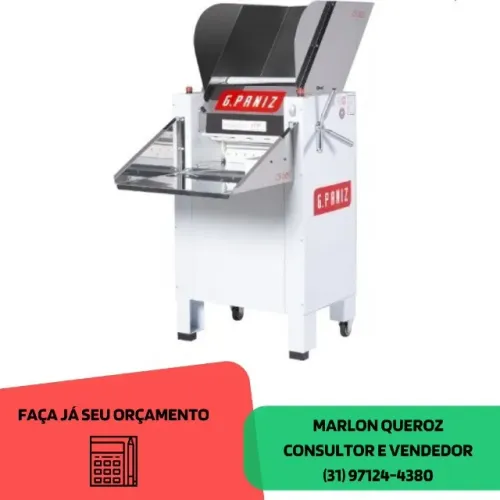 Cilindro de massas G-Paniz 2 motores 50 CM trifásico novo