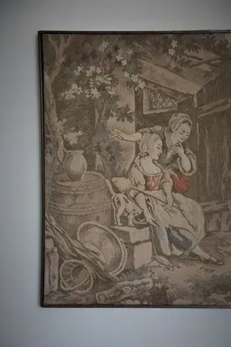 Obra Tapeçaria Gobelin Original - Procedência França 1952 Pós Guerra 
