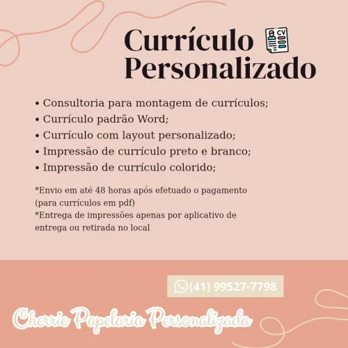 Currículo Personalizado