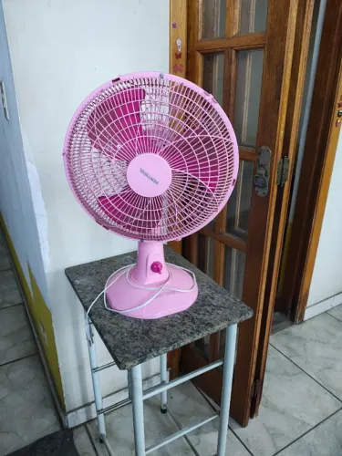 Ventilador Infantil 30cm Rosa 