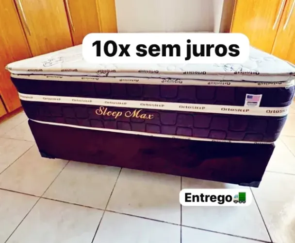 Cama box colchão e base noVa